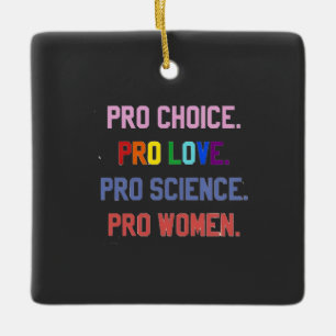 Pro-Wahl Pro-Leben Pro-Wissenschaft Pro-Frauen Keramikornament