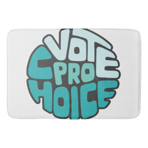 Pro-Wahl-Wortkunst Badematte