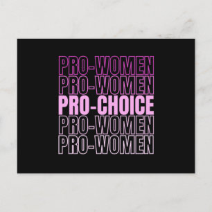 Pro Women Pro Choice - Abtreibungsrechte Postkarte