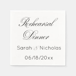 Probe Abendessen Cocktail Servietten personalisier