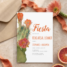 Probe Abendessen Fiesta Cactus Floral