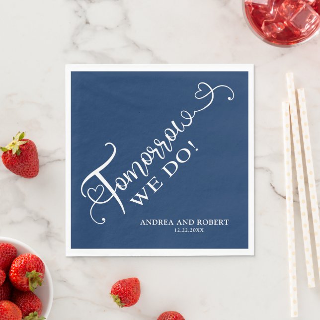 Probe Abendessen Morgen Hochzeit Serviette (Beispiel)