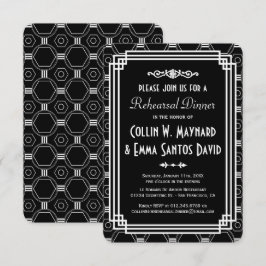 Probe Deco, Schwarz und Weiß - Einladung