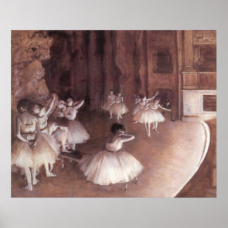 Probe des Balletts auf der Bühne Poster