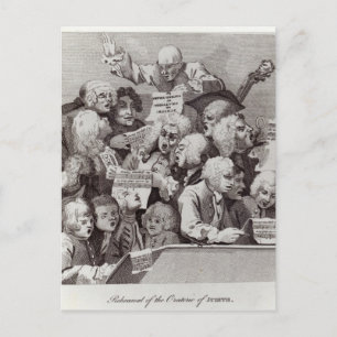 Probe des Judith-Oratoriums, 1734 Postkarte