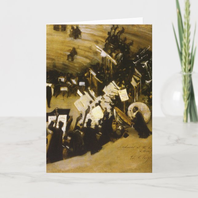 Probe des Pasdeloup Orchestra durch JS Sargent Karte (Vorderseite)