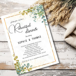 Probe des rustikalen Ucalyptus Einladung