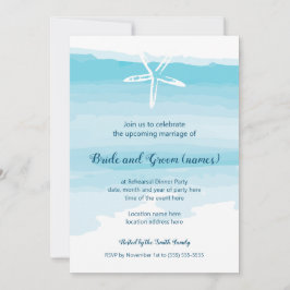 Probe Dinner Beach Hochzeit Einladung