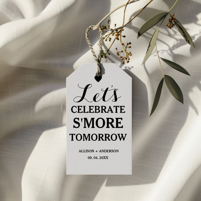 Probe Dinner Feiern S'more Liebe Geschenkanhänger (Von Creator hochgeladen)