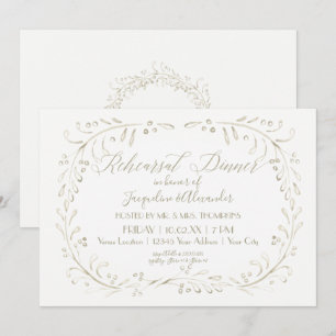 Probe Dinner Modernes, einfaches Wasserfarbenrad Einladung