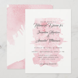 Probe Dinner Modernes Wasserfarbenspiel Einladung