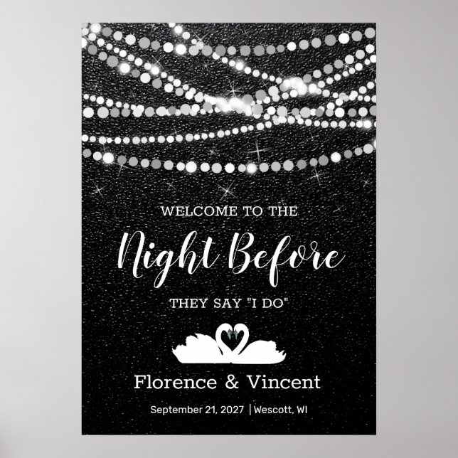 Probe Dinner Willkommen in der Nacht vor dem Post Poster (Vorne)