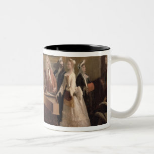 Probe einer Oper, c.1709 (Öl auf Leinwand) 2 Zweifarbige Tasse