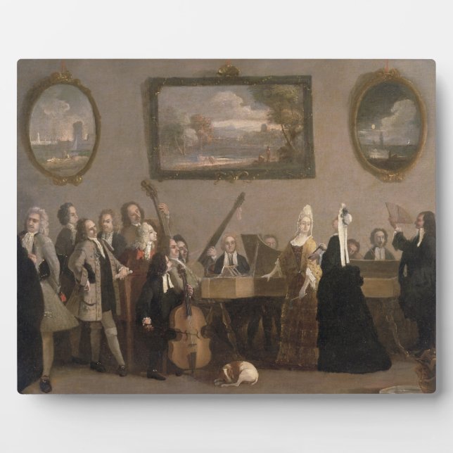 Probe einer Oper, c.1709 (Öl auf Leinwand) Fotoplatte (Vorderseite)