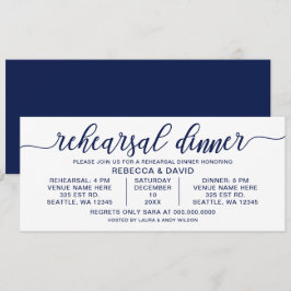 Probe für Navy und Weiß Einladung