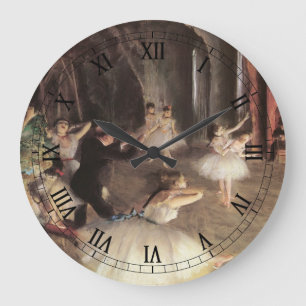 Probe zur Bühne von Edgar Degas Große Wanduhr