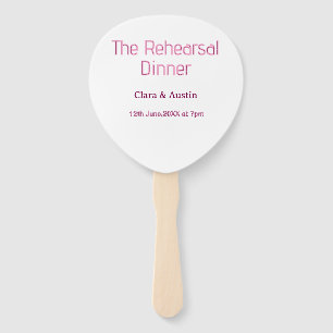 Probedinner am Vorabend einfach minimal m Fächer