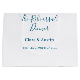 Probedinner am Vorabend einfach minimal m Große Geschenktüte