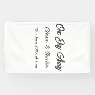Probedinner Einen Tag entfernt Nacht vor Name da Banner