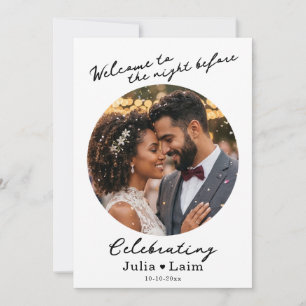 Probedinner-Hochzeit mit Foto Einladung
