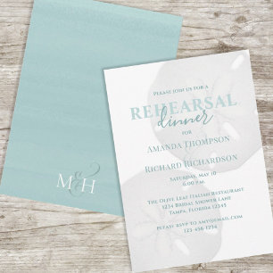 Probedinner-Turquoise-Sand-Dollar Einladung