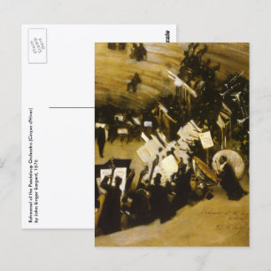 Proben der Pasdeloup-Orchester unter JS Sargent Postkarte