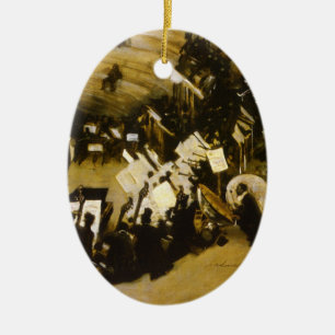 Proben des Pasdeloup-Orchesters von JS Sargent Keramik Ornament