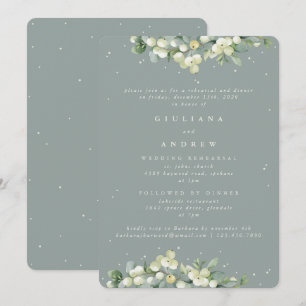 Proben-Dinner-Einladung für eine Hochzeit mit Seaf Einladung