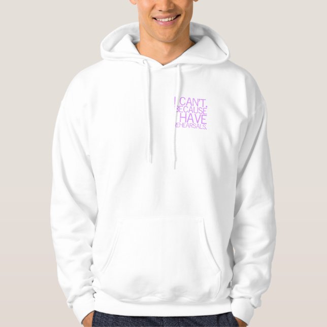 Proben(Lavendel) heller Hoodie (Vorderseite)