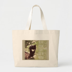 Probieren Sie das Angebot für Cat Foto. Jumbo Stoffbeutel