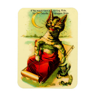 Probieren Sie die Rodelbahn von Catville aus Magnet