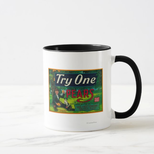 Probieren Sie ein Peakkordetikett aus Tasse (Rechts)