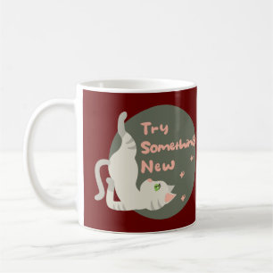 Probieren Sie mal eine neue Kawaii-Katze, die Yoga Kaffeetasse