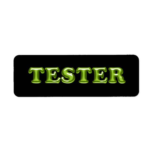 Probieren Sie Me Green Black 3D Tester Beispielcon (Vorne)