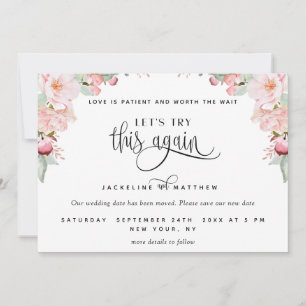 Probieren wir es noch einmal aus: Rosa Rose Gold F Save The Date