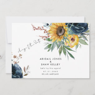 Probieren wir mal wieder das Datum des Sonnenblume Save The Date