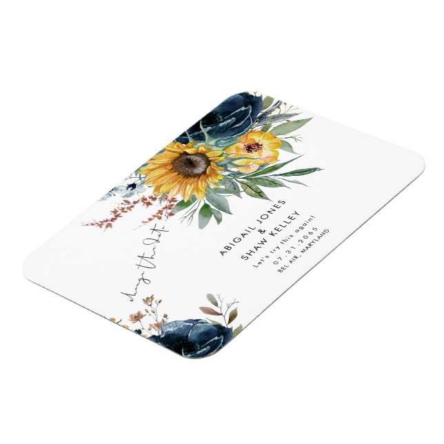 Probieren wir mal wieder, dass Sonnenblumen das Da Magnet (Linke Seite)