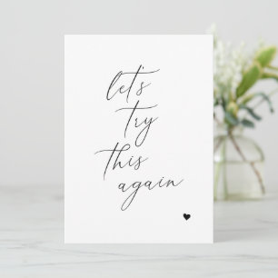 Probieren wir mal wieder diese Änderung der Pläne  Save The Date