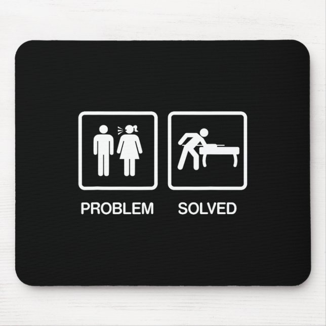 Problem behoben Funny Pool Billard Player T Shirt Mousepad (Vorne)