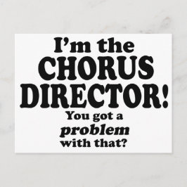 Problem damit - Chordirektor Postkarte