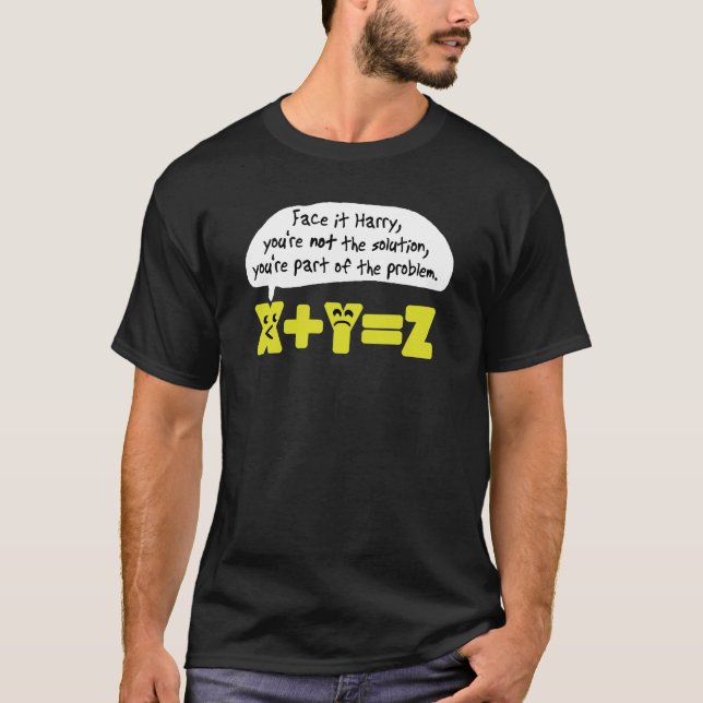 Problem Funny Math T-Shirt (Vorderseite)