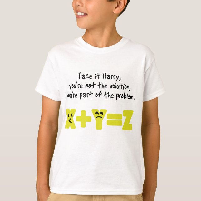 Problem Funny Math T-Shirt (Vorderseite)