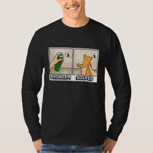 Problem Gelöst Süße Katze Kätzchen Haustier Elte T-Shirt