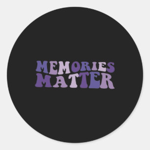 Problem Heimer Brain Awareness Support Runder Aufkleber
