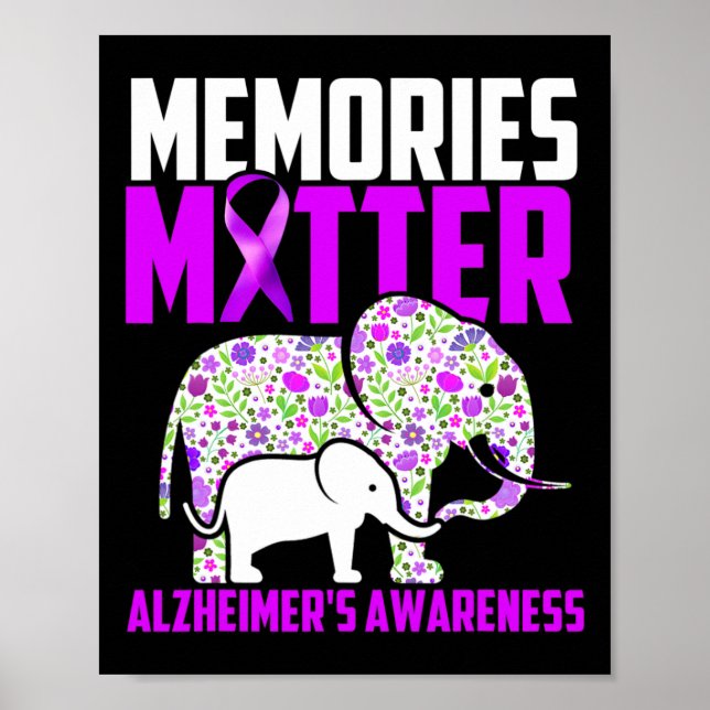 Problem Heimer's Awareness Elephant Poster (Vorne)