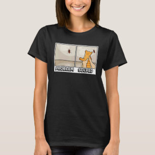 Problem ist gelöst Süße Katze Katze Katzenbesitz T-Shirt