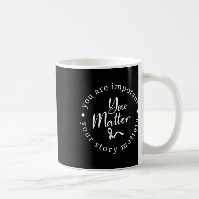 Problem Mental Health Awareness Warrior Counselor Kaffeetasse (Rechts)