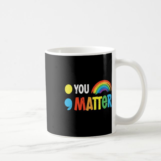 Problem Semicolon Mental Health Warrior Solidaritä Kaffeetasse (Rechts)