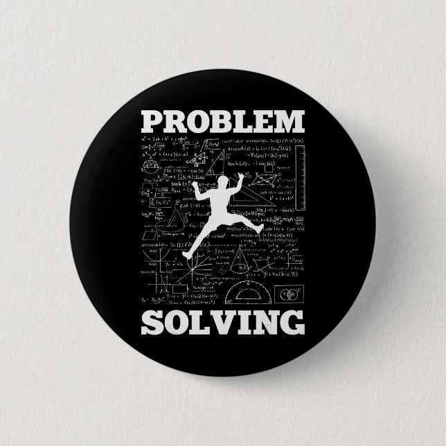 Problem Solving Climber Rock Climbing Bouldering P Button (Vorderseite)