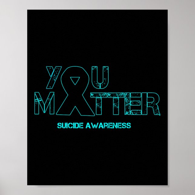 Problem Suizidprävention Bewusstsein für Depressio Poster (Vorne)